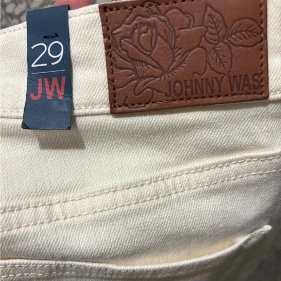 Johnny Was Dreamer Patchwork Cropped Boyfriend Jeans size 29 NEW - Picture 10 of 10